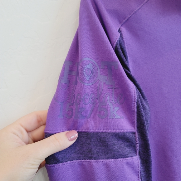 RM Running Man Purple Pullover Long Sleeves Athletic Top Women's Size Medium - Picture 9 of 12